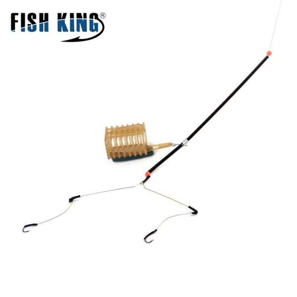 

40g-90g stainless steel carp fishing rigs hair europe feeder group sinker bait cage holder hookfishi hooks