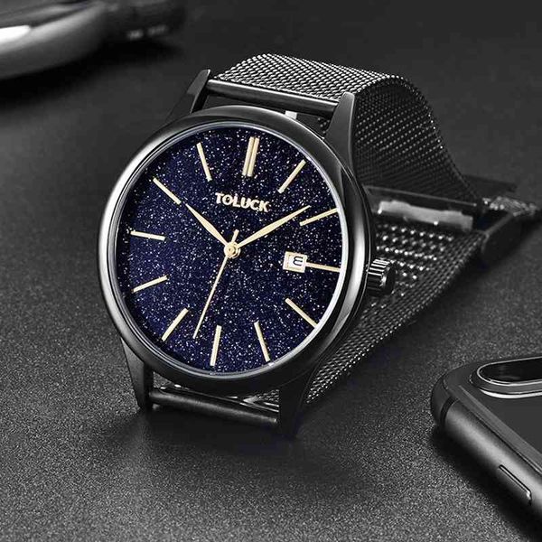 

star men's fashion trend simple 2021 new 10 non mechanical watch, Slivery;brown