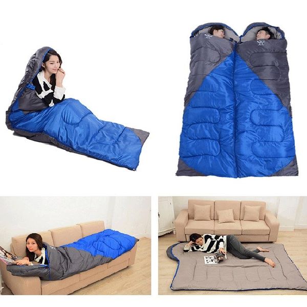 

outdoor camping super light sleeping bag cotton mummy three season down lazy bags