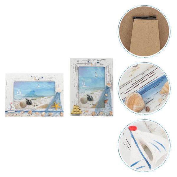 

2pcs nautical theme picture frame creative po unique deskdecoration frames