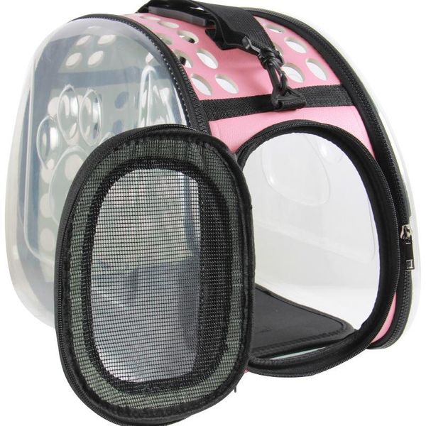 

cat carriers,crates & houses backpack carrier bag portable pet for small dog travel outdoor breathable bagpack box transparen