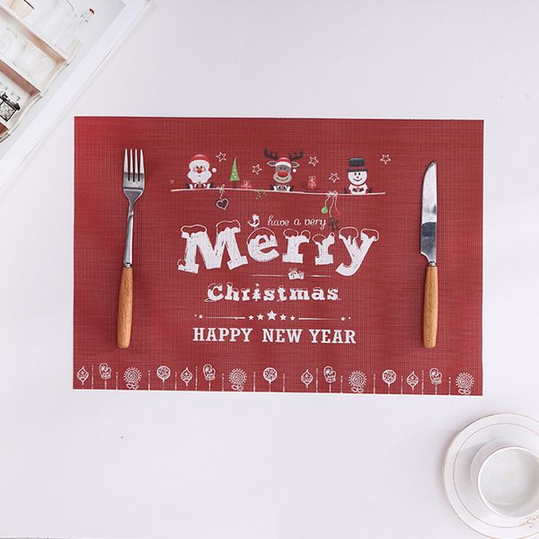 

teslin mat christmas meal l tableware pvc printed table advertising