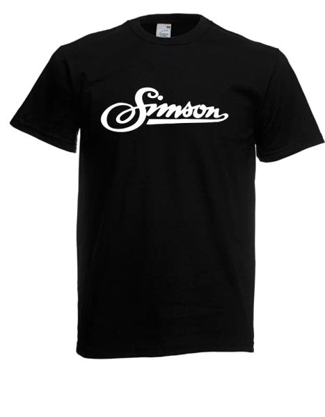 

mens t-shirt simson signature clock size up to 5xl, White;black