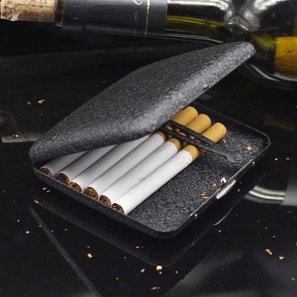 

storage bottles & jars metal cigarette case moisture proof container matte box for men women stainless steel