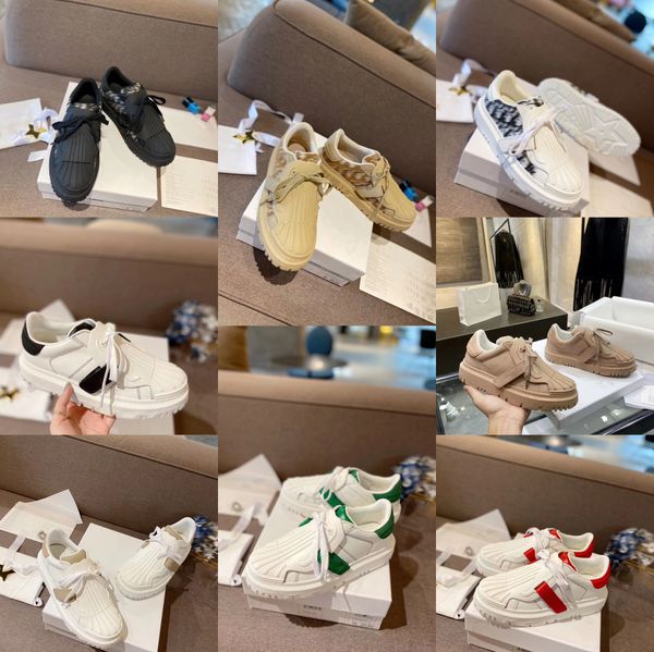 

2022 designer women casual shoes shell-shaped toe sneakers bowtie height-enhancing platform shoes fashion winter 35-41, Black