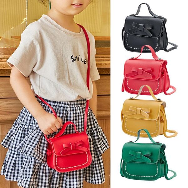 

fashion handbag bowknot coin purses school bag children toddler baby girls messenger bags kids girl princess shoulder