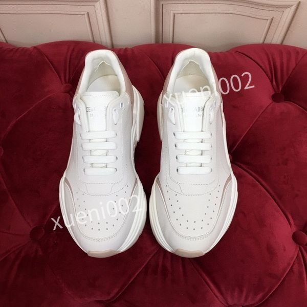 

2022 womens boots comfort lace up connect casual shoes paris platform leather patchwork walking tennis sneaker chaussures 35-41, Black