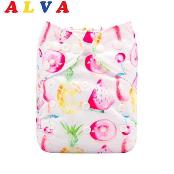 

cloth diapers 2021 alvababy baby eco-friendly nappy with 1pc microfiber insert