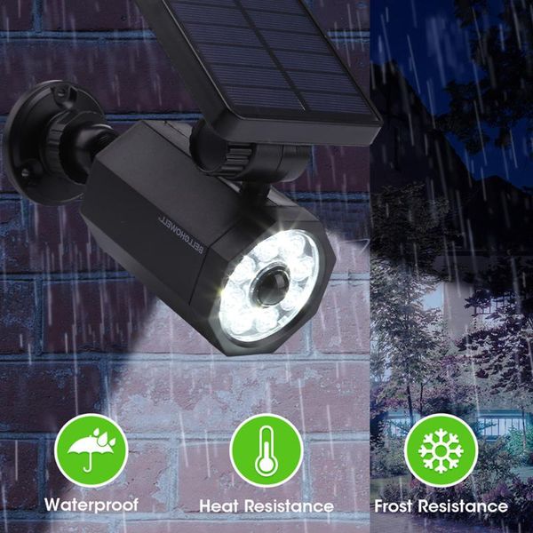 

outdoor wall lamps 8led solar lamp waterproof motion sensor yard garden street light decoration gate