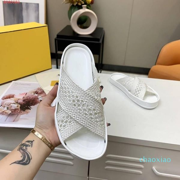 

fashionable high-end custom ladies mesh slippers beach shoes in pink and white summer woven materials delicate charm, Black