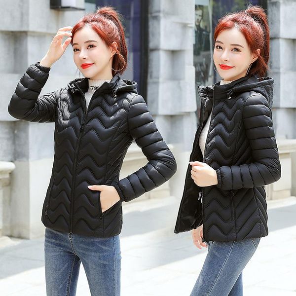 

women's jackets 2021 casual cotton clothes, Black;brown