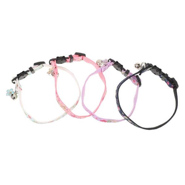 

cat collars & leads 4pcs neckwear delicate adjustable safety collar lovely kitten