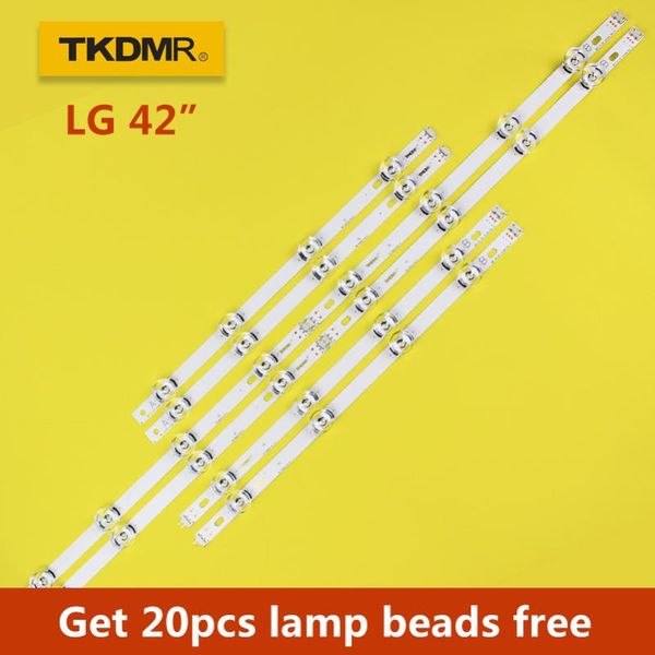 

backlight strip 8 lamp for lg 42" tv innotek drt 3.0 42 6916l 1709b 1710b 1957e 1956e 6916l-1956a 6916l-1957a 42lb561v modules led