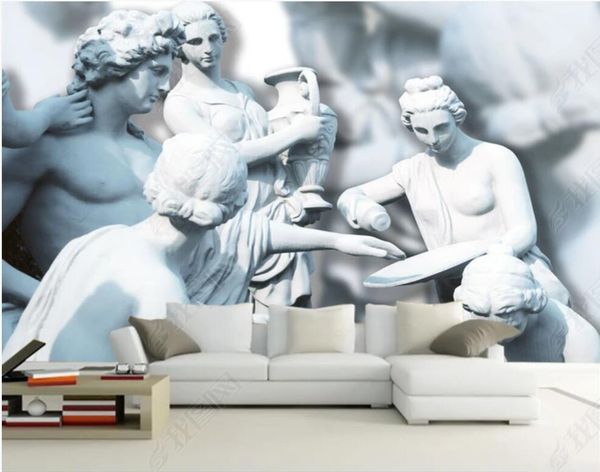 

wallpapers wallpaper po 3 d custom mural classical relief of david receiving the baptism holy water for walls 3d in rolls