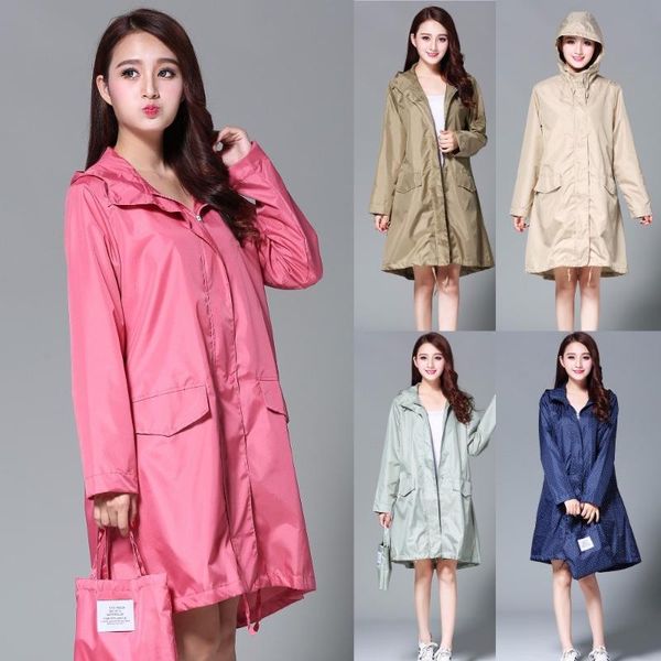 

raincoats mily women's stylish rain poncho waterproof coat with hood sleeves and poet