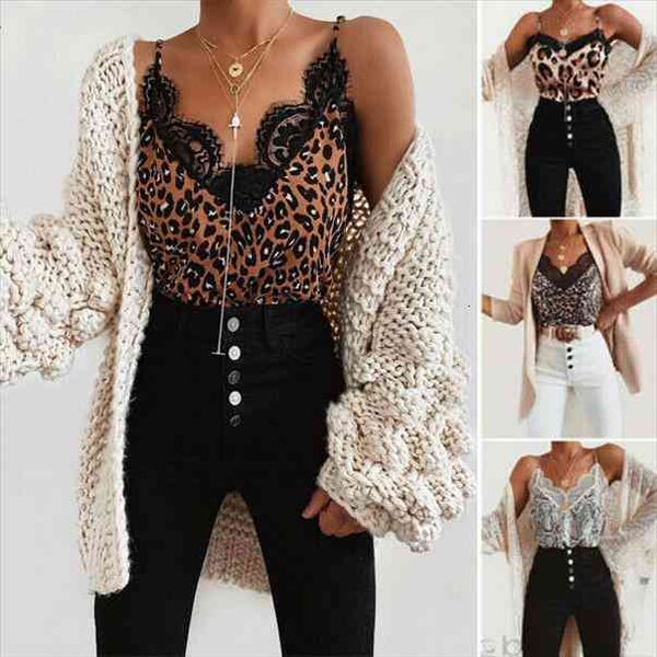 

women lace strappy sleeveless camisole leopard snake print tank elegant loose v neck vest tank silk cami satin, White