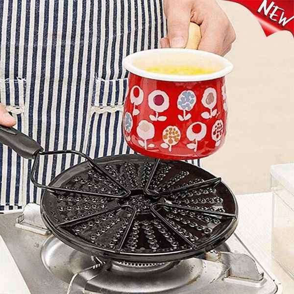 

mats & pads heat diffuser distributer gas stove evenly conduction plate enamel flame guard for simmering