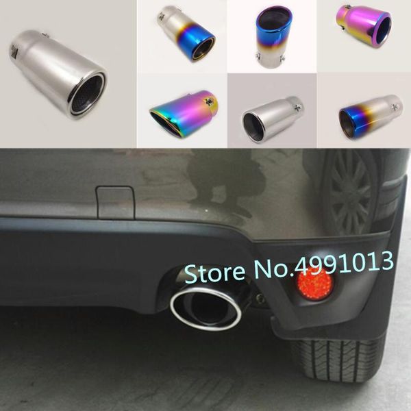 

manifold & parts car styling rear back cover muffler pipe outlet dedicate exhaust tip tail 1pcs for mitsubishi asx 2013 2014 2021