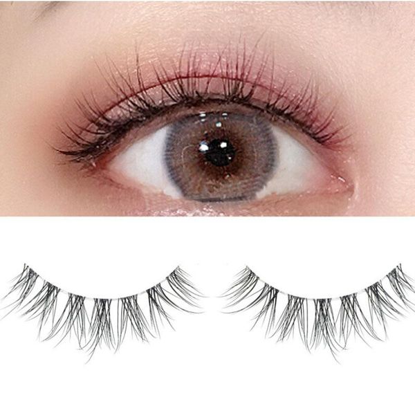 

false eyelashes 3 pairs mink lashes 3d invisible band natural black eyelash full strip cilios reusable