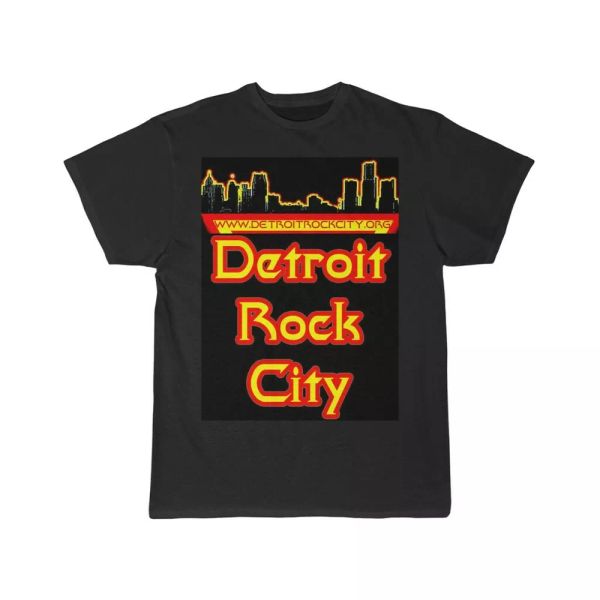 

detroit rock city men's short sleeve tee, White;black