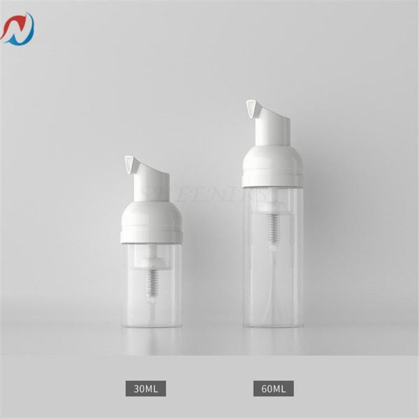 

storage bottles & jars 12pcs 30ml 60ml clear plastic foam pump bottle white foamer pumps and transparent for body lotions liquid shampoos