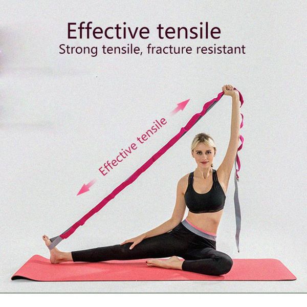 

yoga belt leg strectching strap resistance bands for ballet gymnastics asd88