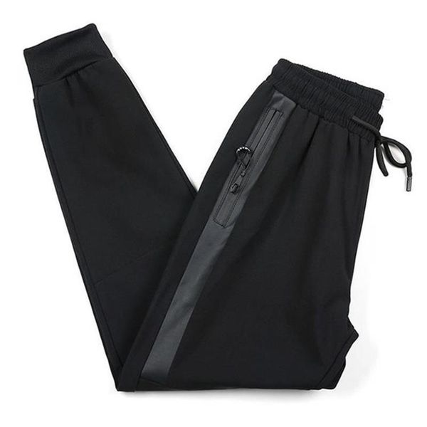 

men's pants 2021 spring summer sports stretch plus size 5xl fitness casual trousers sweatpants for men jogging, Black
