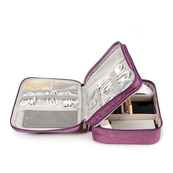 

storage bags power organizer bag portable electronics accessories cable carrying mobile