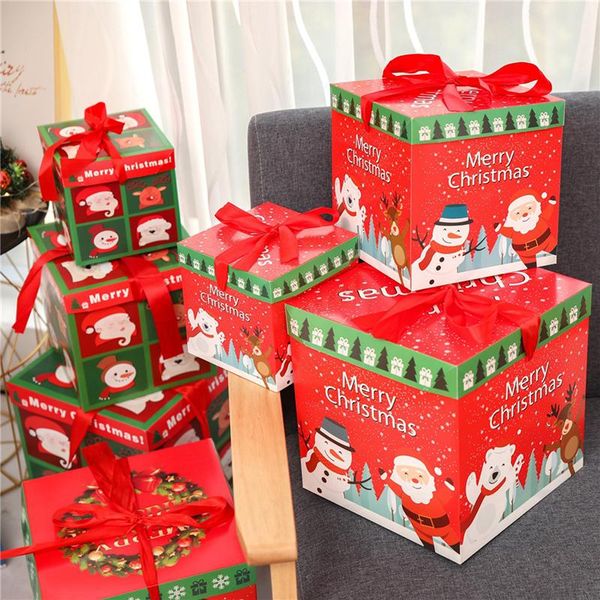 

gift wrap 3pcs christmas paper box home decor boxes for sweets party decoration candy chocolate packaging
