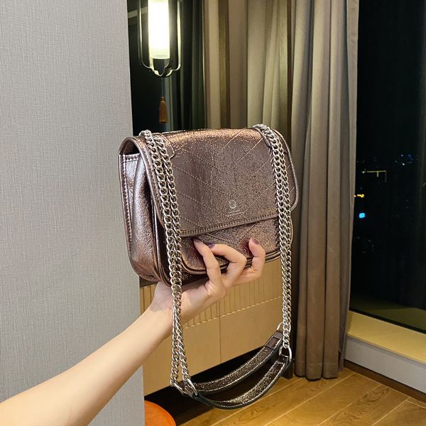

fashion classic bags real cowhide envelope lady crossbody one-shoulder belt bag1066