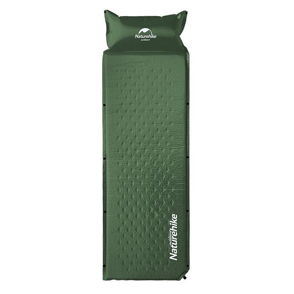

outdoor pads 1 person naturehike sleeping mattress automatic self-inflating pad portable bed with pillow camping mat foldable nh15q002-d
