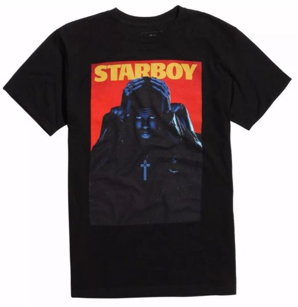 

the weeknd starboy t-shirt new 100% authentic & official, White;black