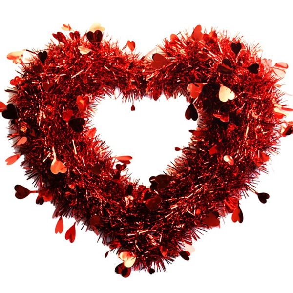 

garland for valentine's day hanging ornament love wedding party romantic wall window decoration decorative flowers & wreaths