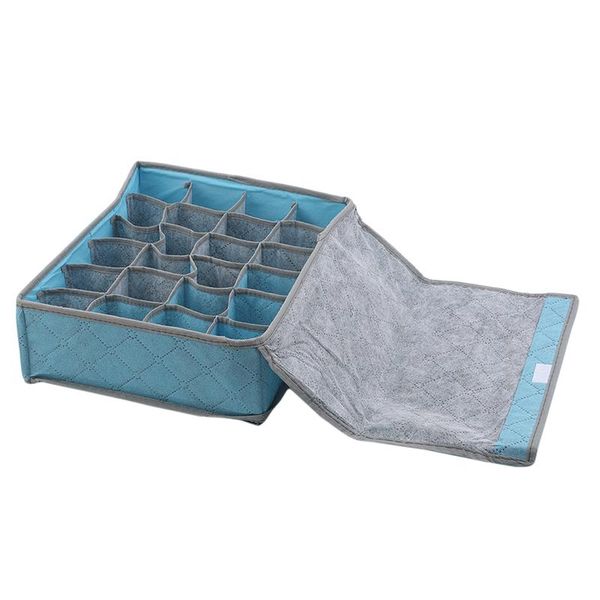 

home storage box case drawer organizer non woven fabric for bra underwear socks 35*27*10cm drawers