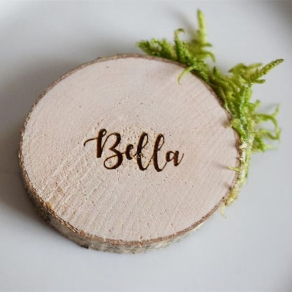 

other event & party supplies wooden slices 4-6cm, engraved wood slices, custom wedding place names, setting, rustic decor