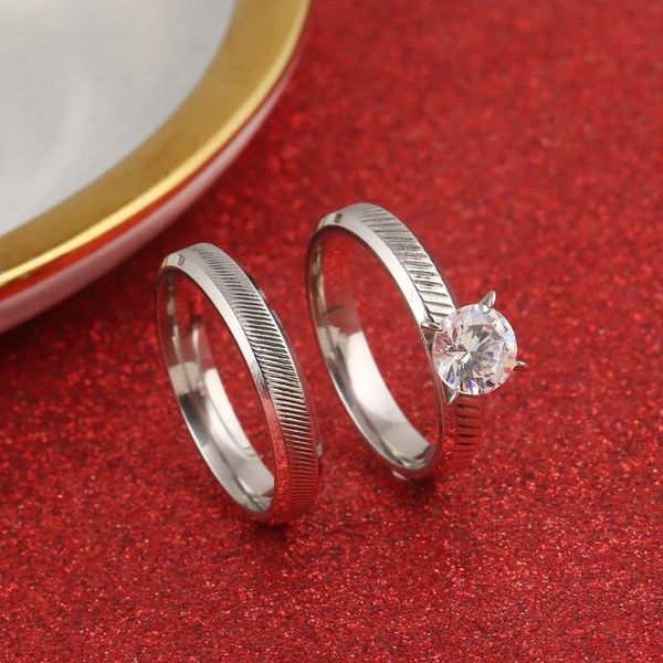 

wedding rings stainless steel ring for women jewelry fashion, Slivery;golden