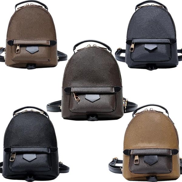 

designer backpack for women's pu leather crossbody backpacks back pack mini size women printing leathers bag drop