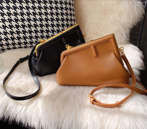 

2021 new fashion women's bag F Dinner clutch leather shoulder messenger