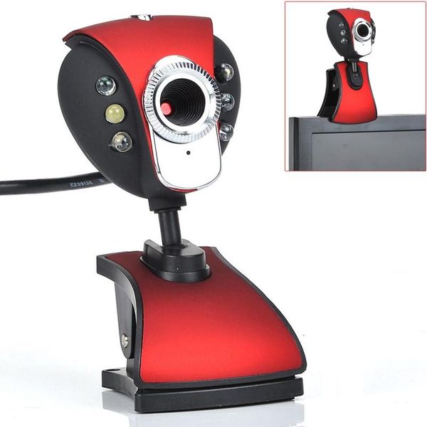 

6-led webcam camera with miniphone for pc lapmicrophones