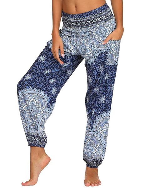 

yoga outfit harem pants for women hippie bohemian casual gypsy pants, ideal pant - baggy boho