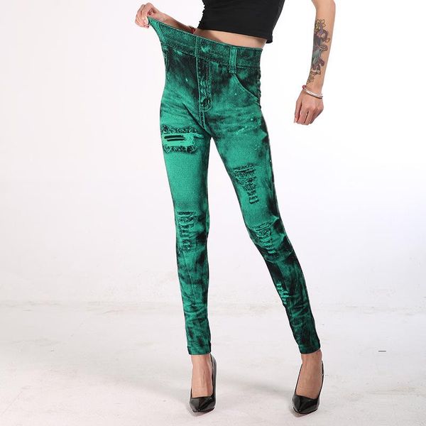 

women's leggings plus sizeleggings women pants kalenmos autumn stretch hips long trousers elastic high waist club large size, Black