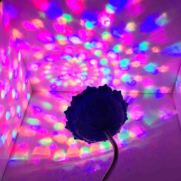 

usb with pole magic ball seven color rotary dance table ktv bar flash disco lamp