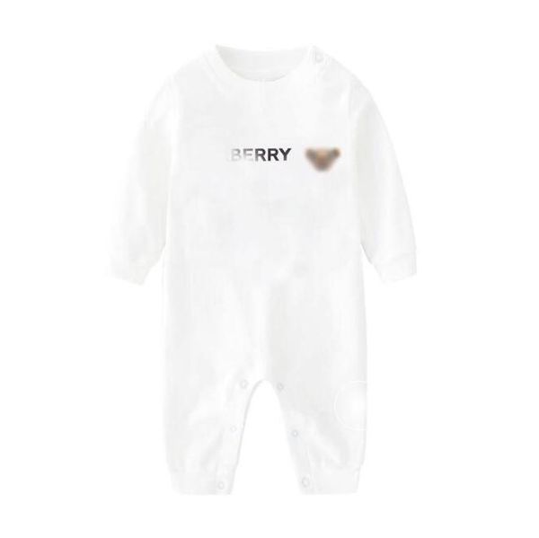 Gute Qualität Frühling Herbst Baby Marke Langarm Strampler Baumwolle Kleinkind Buchstaben Gedruckt Overalls Neugeborenen Plaid Onesies Kleinkind Kinder Kleidung 0-24 Monate