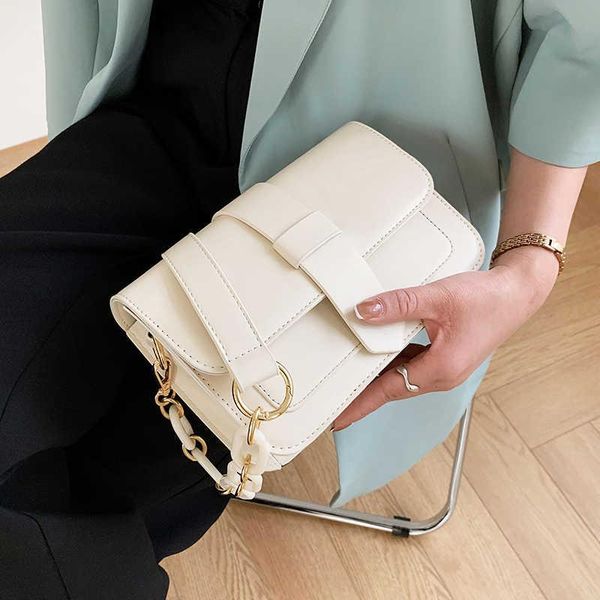 

shoulder bags small pu leather flap crossbody for women 2021 summer lady trending fashion chain handbag designer