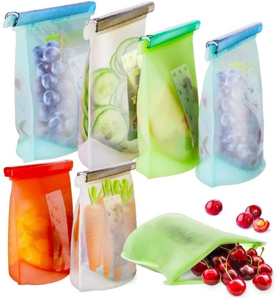 

food savers & storage containers 1000ml silicone container reusable fresh keeping bag leakproof er vacuum sealed kitchen