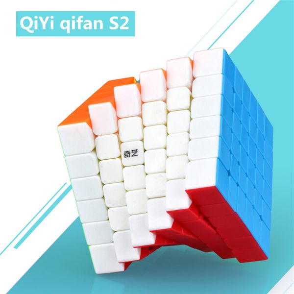 

qiyi mofangge qifan s2 6x6x6 magic cube stickerless professional speed puzzle cubes educational toys for children