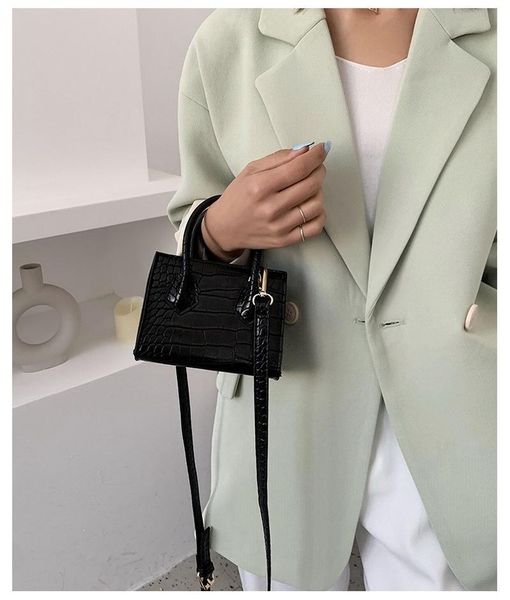 

evening bags luxury leather portable women's bag 2021 designer fashion messenger casual brand one-shoulder small square