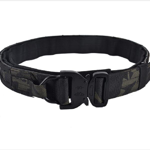 

waist support tr multifunctional tactical outdoor 2-inch ronin belt black mc camouflage, Black;gray