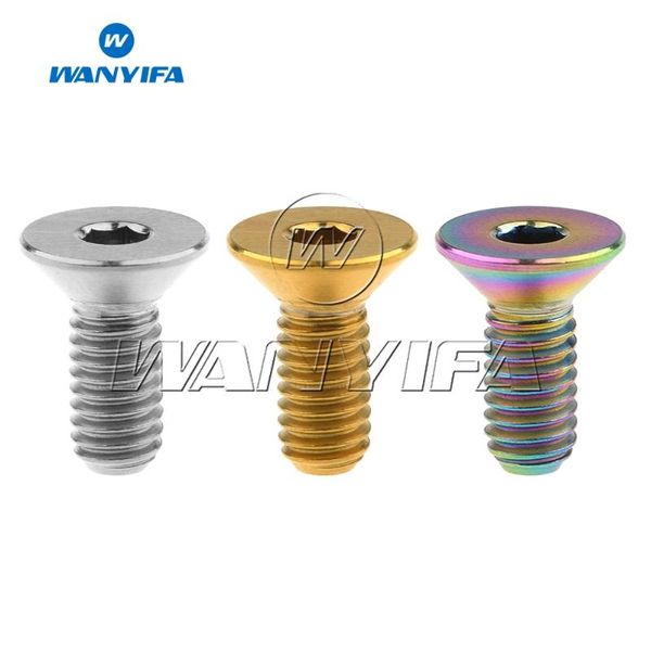 

bike brakes titanium alloy m4x10 countersunk screw for bicycle tail groove fixing