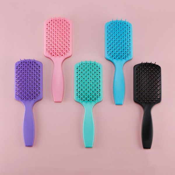 

hair brushes comb brush vent for quick blow drying styling detangling hairbrush massage woman, Silver